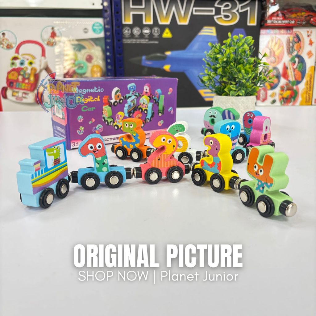 Big Size Wooden Magnetic Train Set for Kids