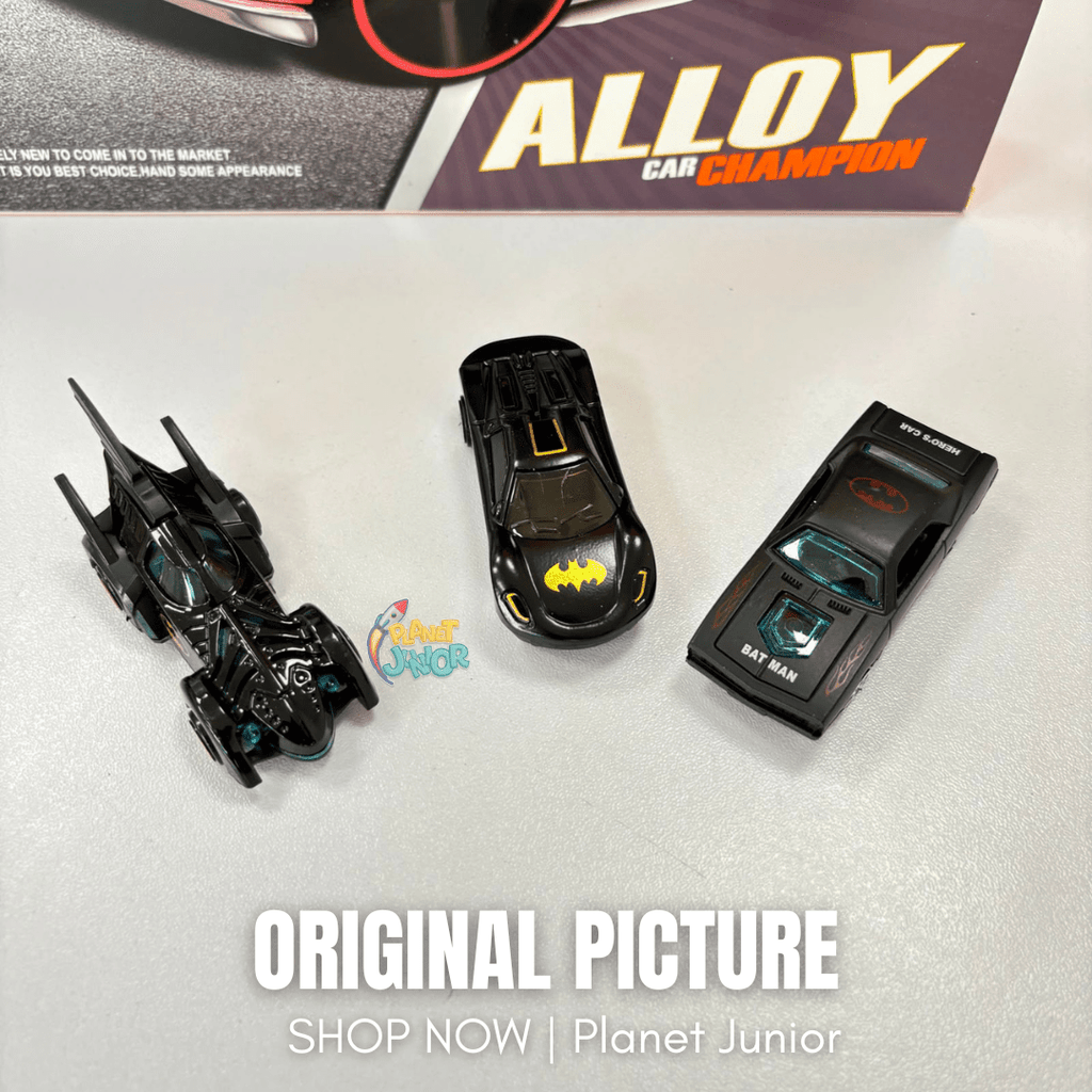 10-Piece Batman-Themed Die-Cast Alloy Car Collection