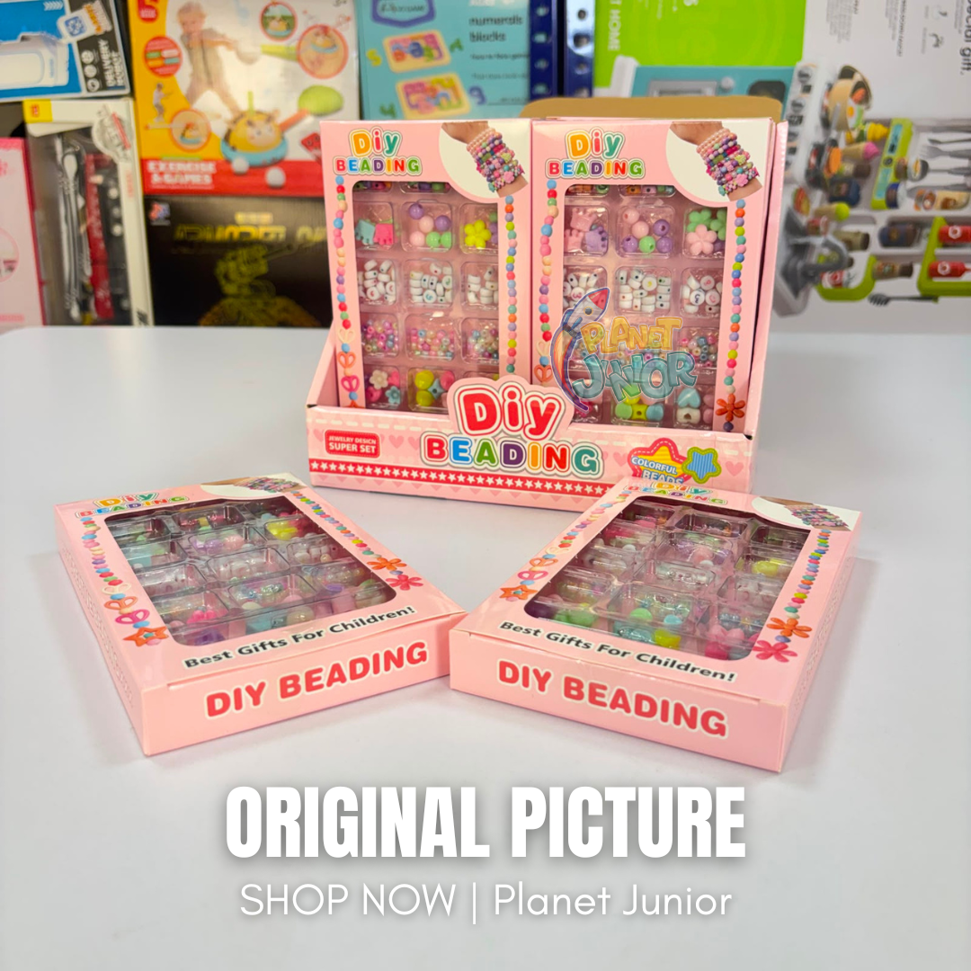DIY Colorful Beading Bracelet & Jewelry Making Set for Kids