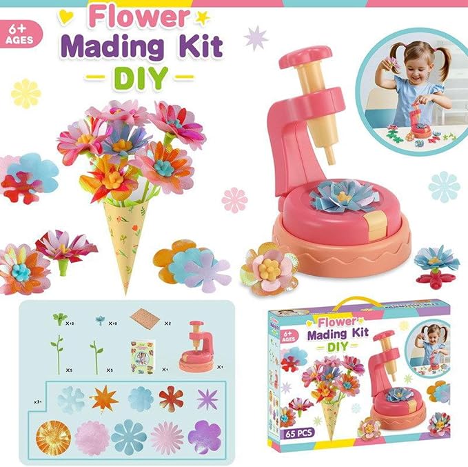 DIY Flower Making Craft Kit for Kids