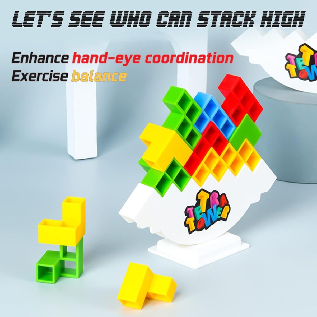 Balance Tower Tetris Puzzle Game for Kids – Fun Family Stacking Challenge