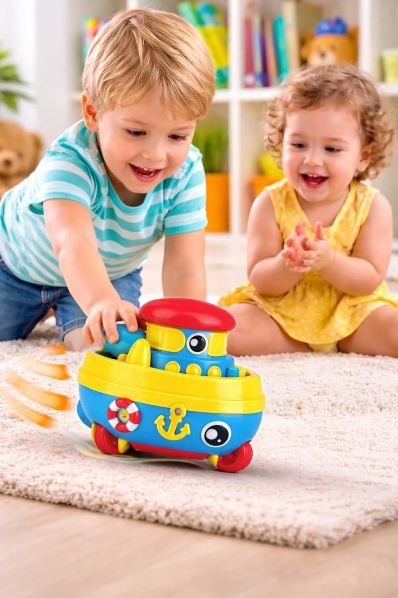 Wind-Up Cartoon Ship Water Adventure for Kids