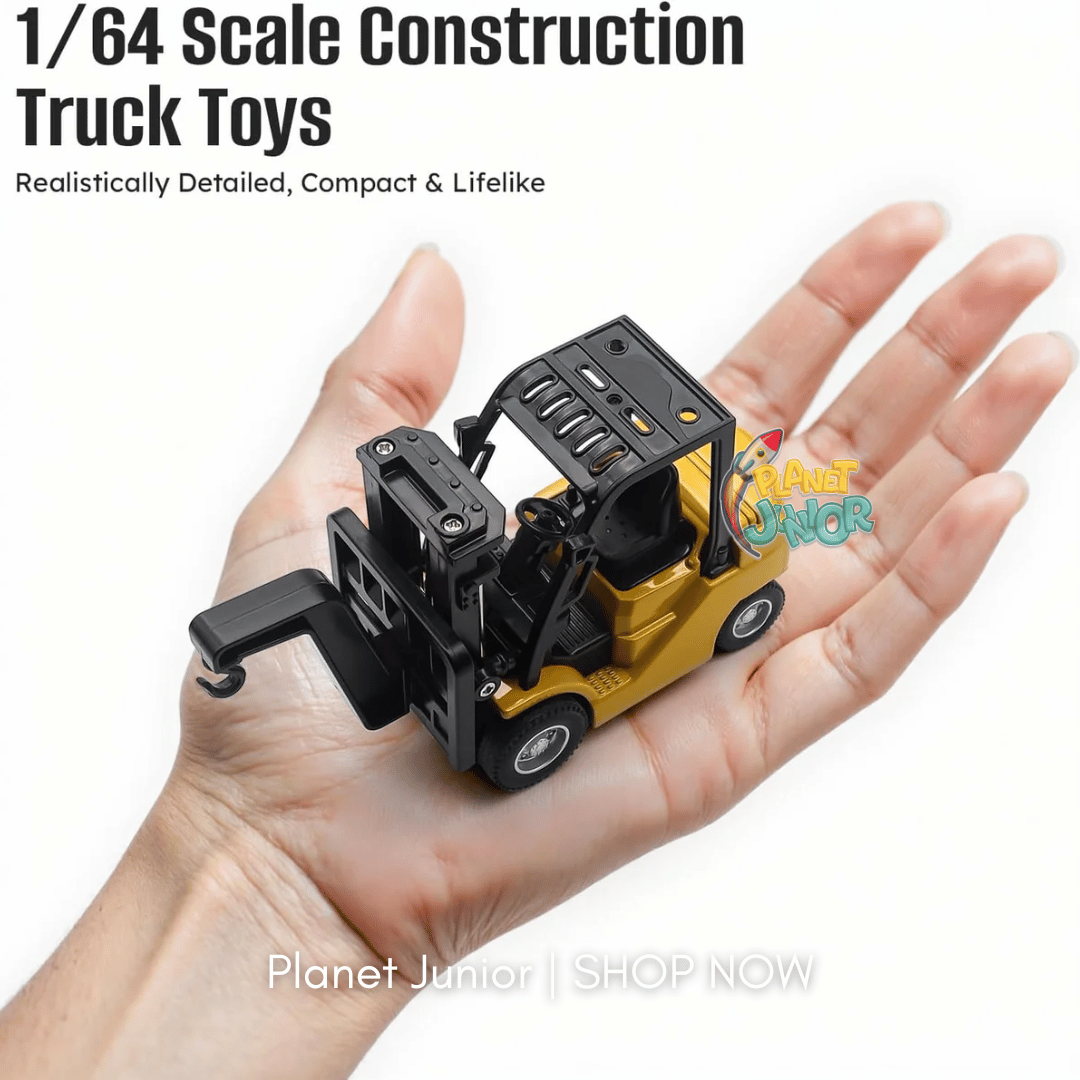 Mini RC Forklift Pro – 1:64 Alloy Remote Control Truck