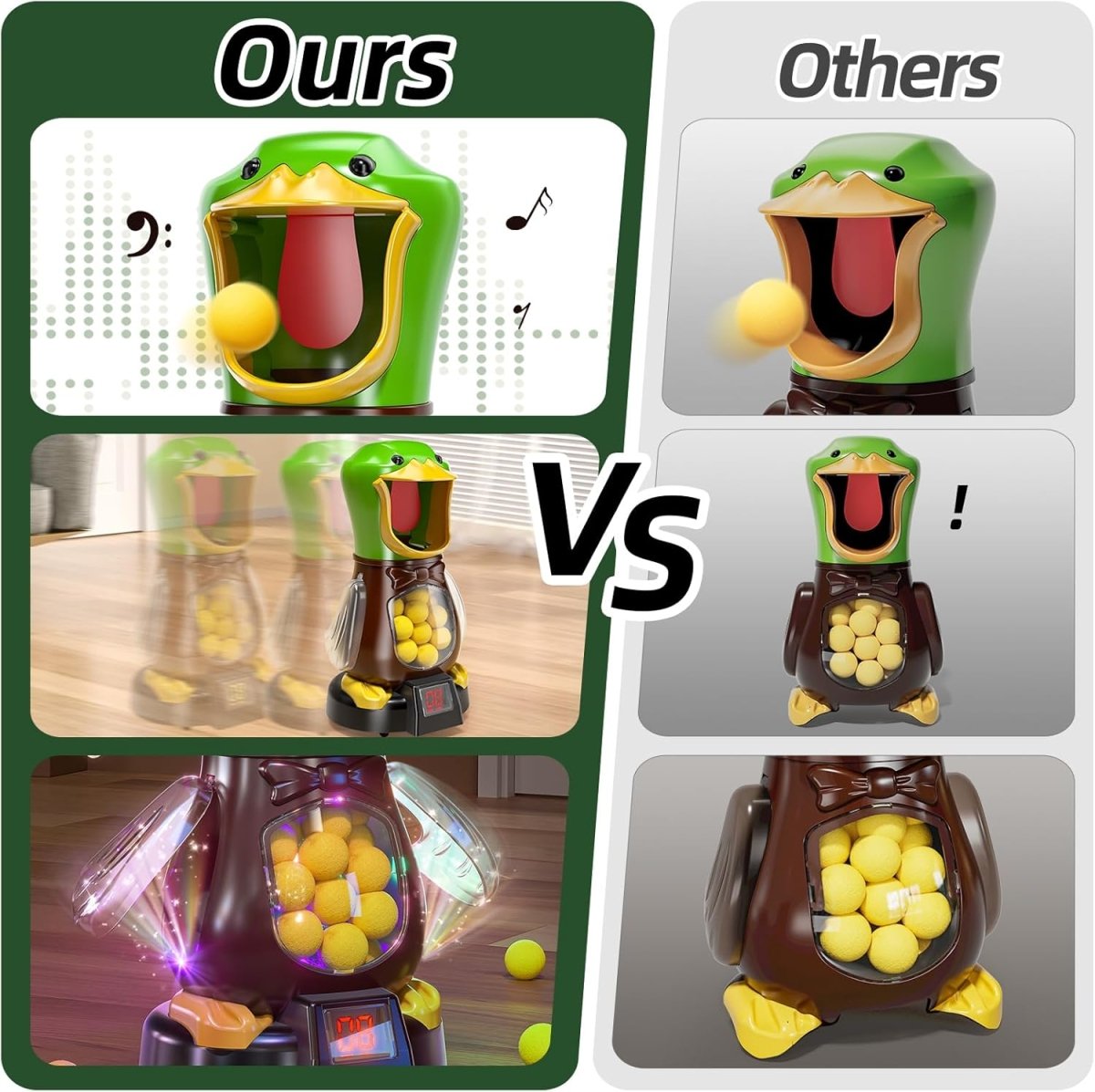 Duck Target Shooting Game with Moving Duck & LED Scoreboard