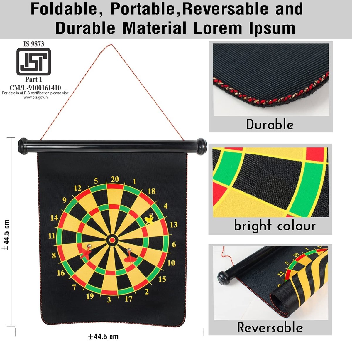Magnetic Dartboard Game Set with Safe Magnetic Darts