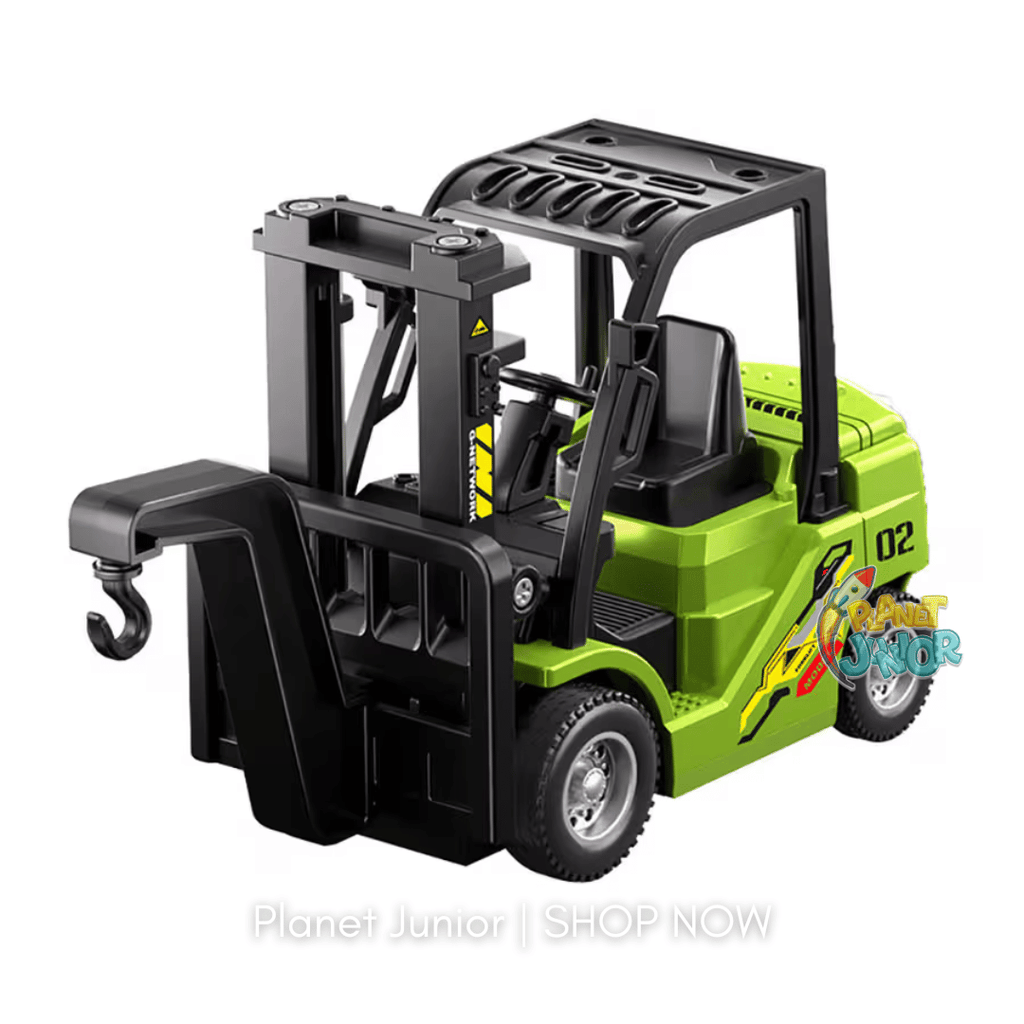Mini RC Forklift Pro – 1:64 Alloy Remote Control Truck