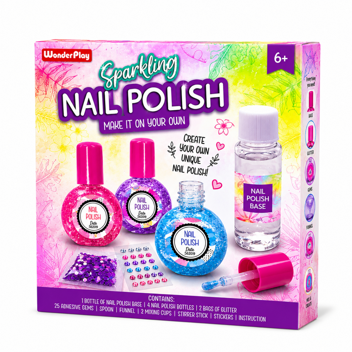 DIY Sparkling Nail Polish Making Kit for Kids