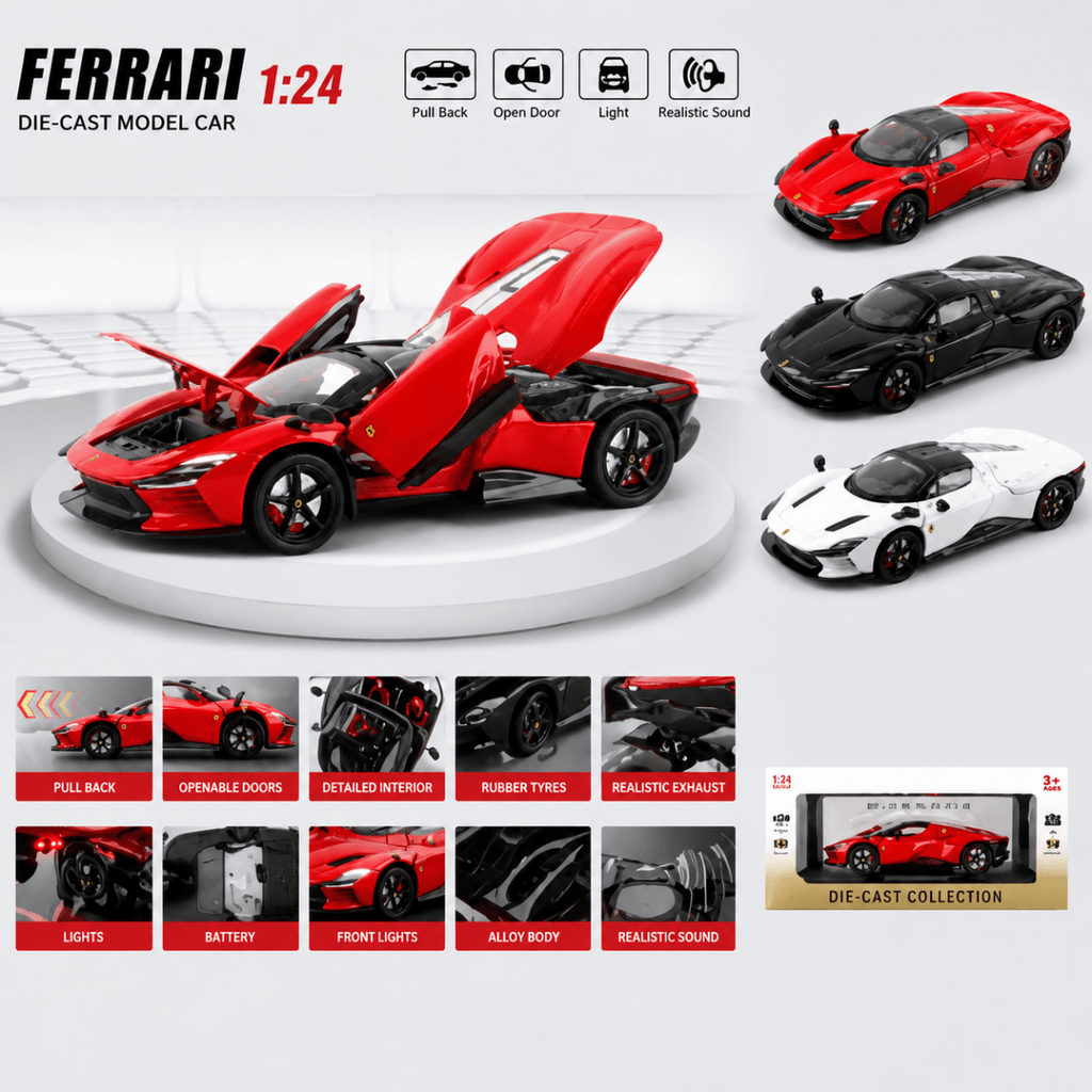 Ferrari Daytona SP3 1:24 Die-Cast Alloy Model Car