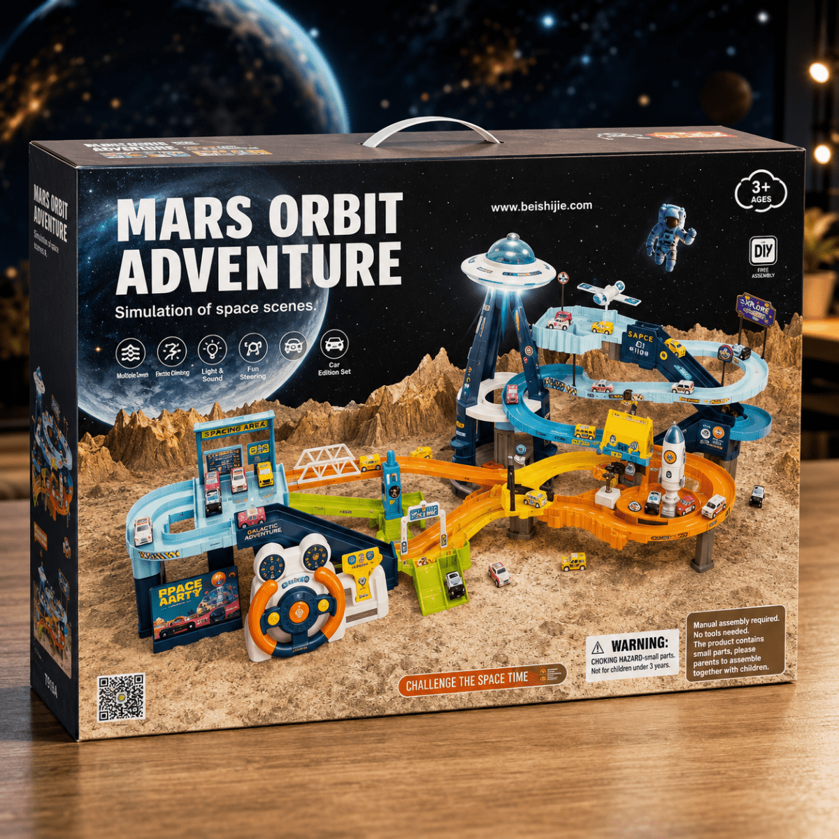 Steering Wheel Mars Base Track – Space Adventure Playset