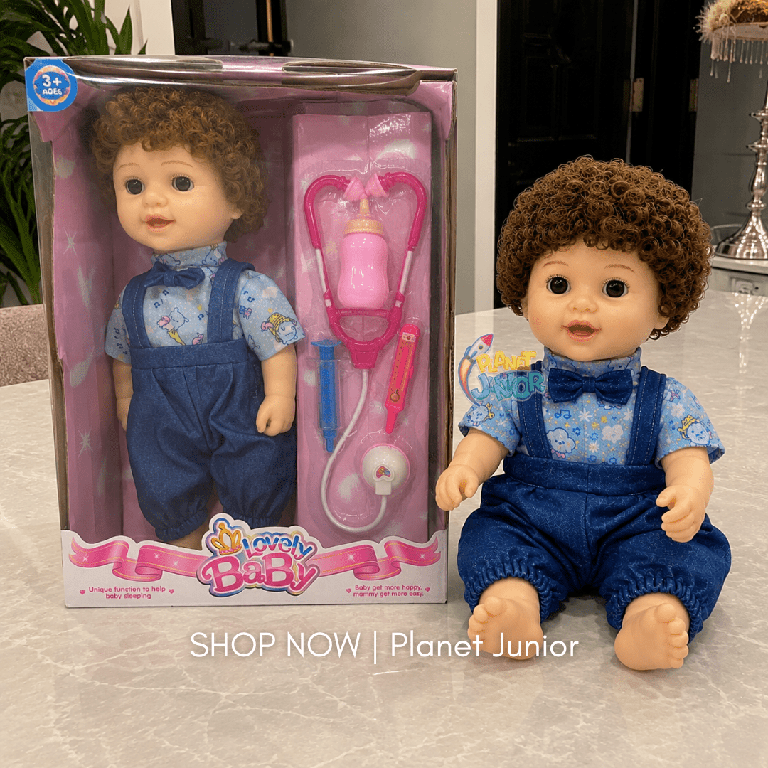 20 inch Interactive Baby Doll with Music & Doctor Playset