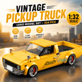1:32 Vintage Pickup Truck Lego Model Set – 324 PCS