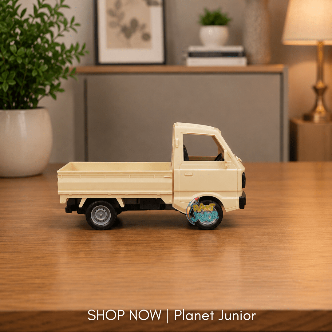 Rechargeable RC Mini Pickup Truck with Smoke Effect, Lights & Remote Control