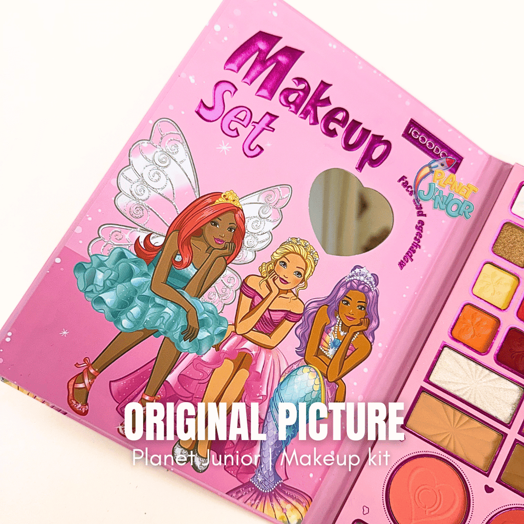 Princess Makeup Book Kit – Kids Foldable Eyeshadow Palette with Mirror 💖👑