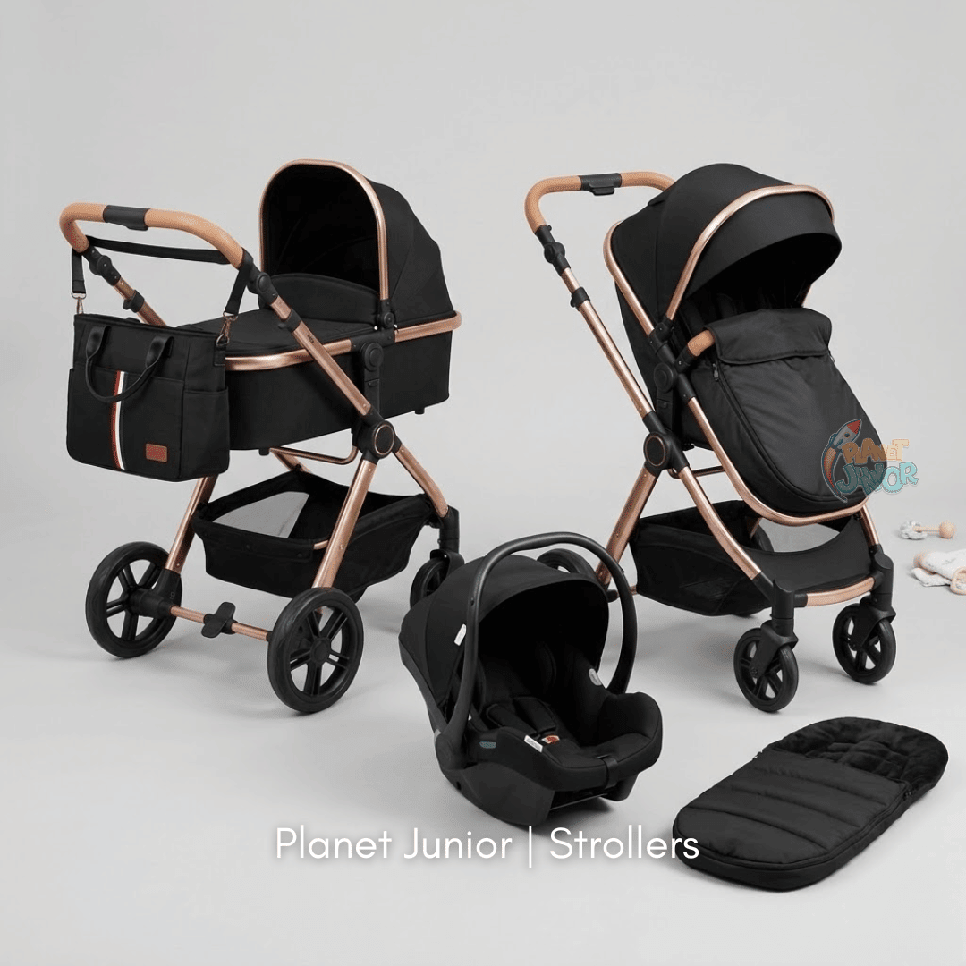 Kidilo Luxury 3-in-1 Pram, Stroller & Infant Car Seat Travel System