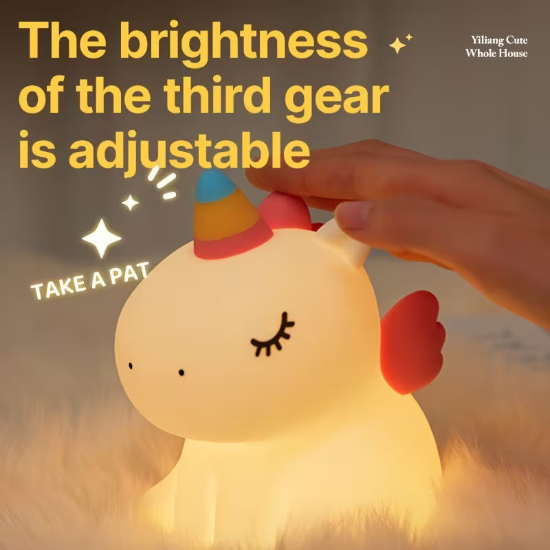 Unicorn Touch Night Lamp – Soft Glow LED Bedside Light