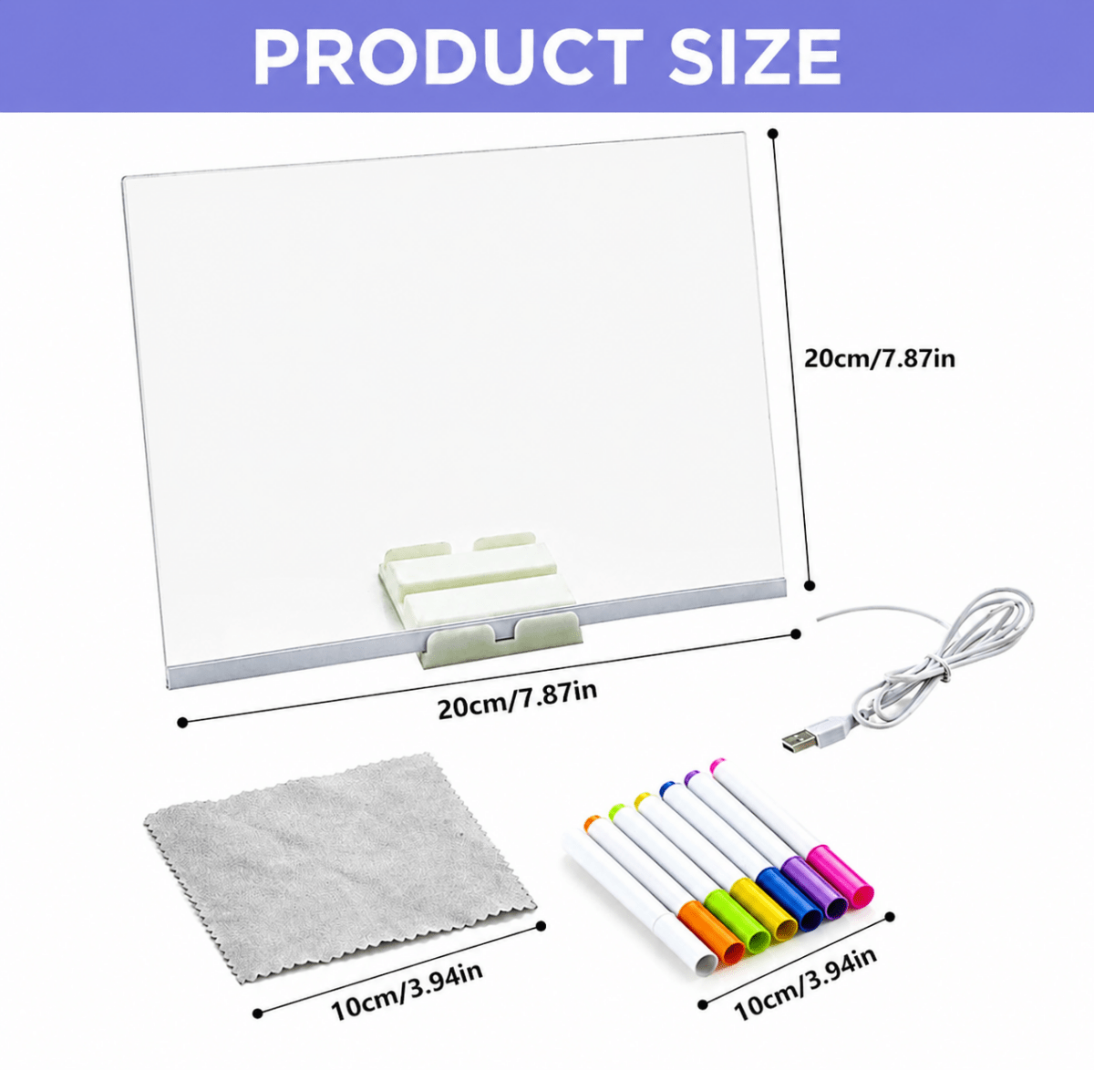 DIY LED Acrylic Writing Board Lamp – Creative Glow Board