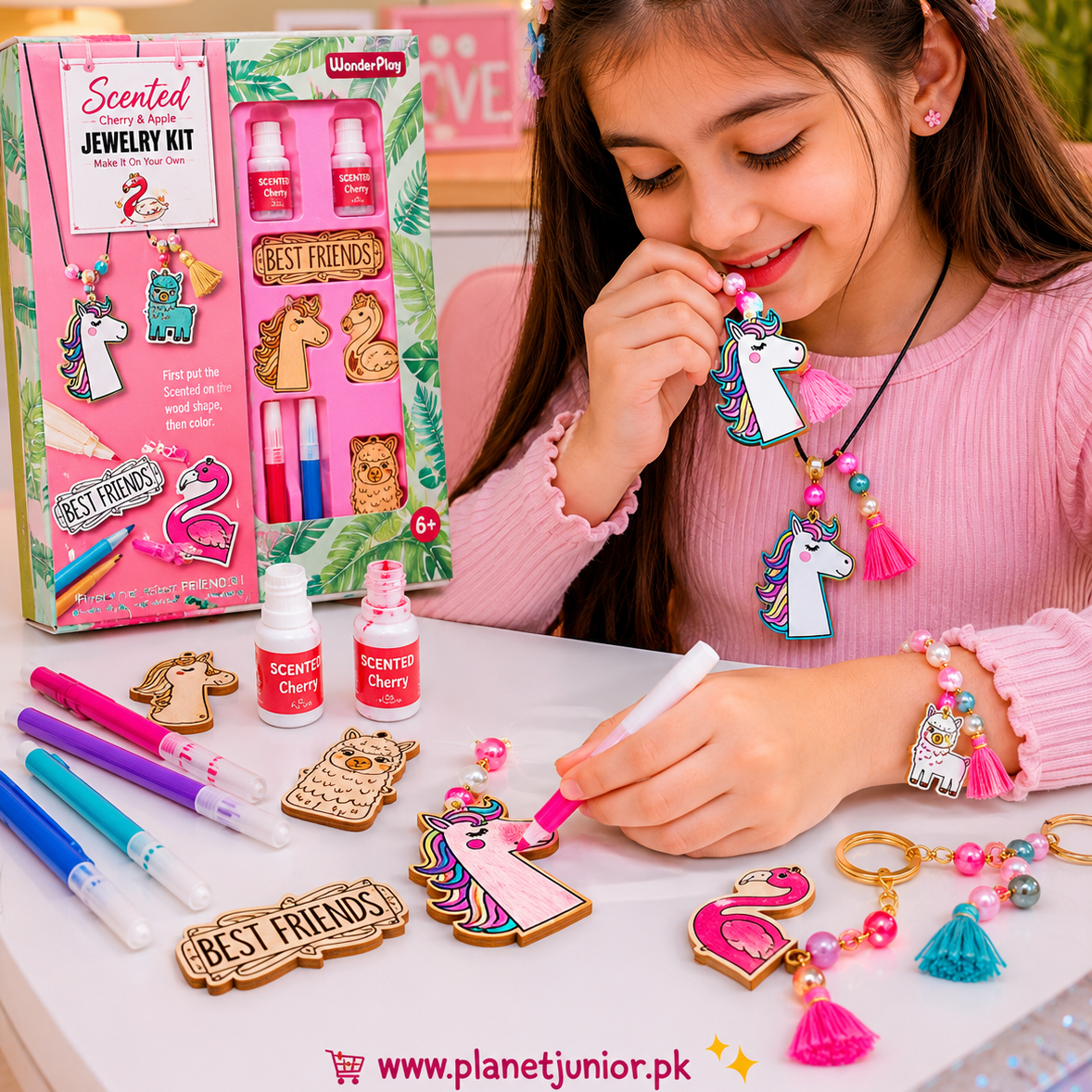 DIY Scented Cherry & Apple DIY Jewelry Craft Kit
