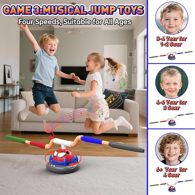 Kids 3-in-1 Interactive Exercise Machine Set with Remote