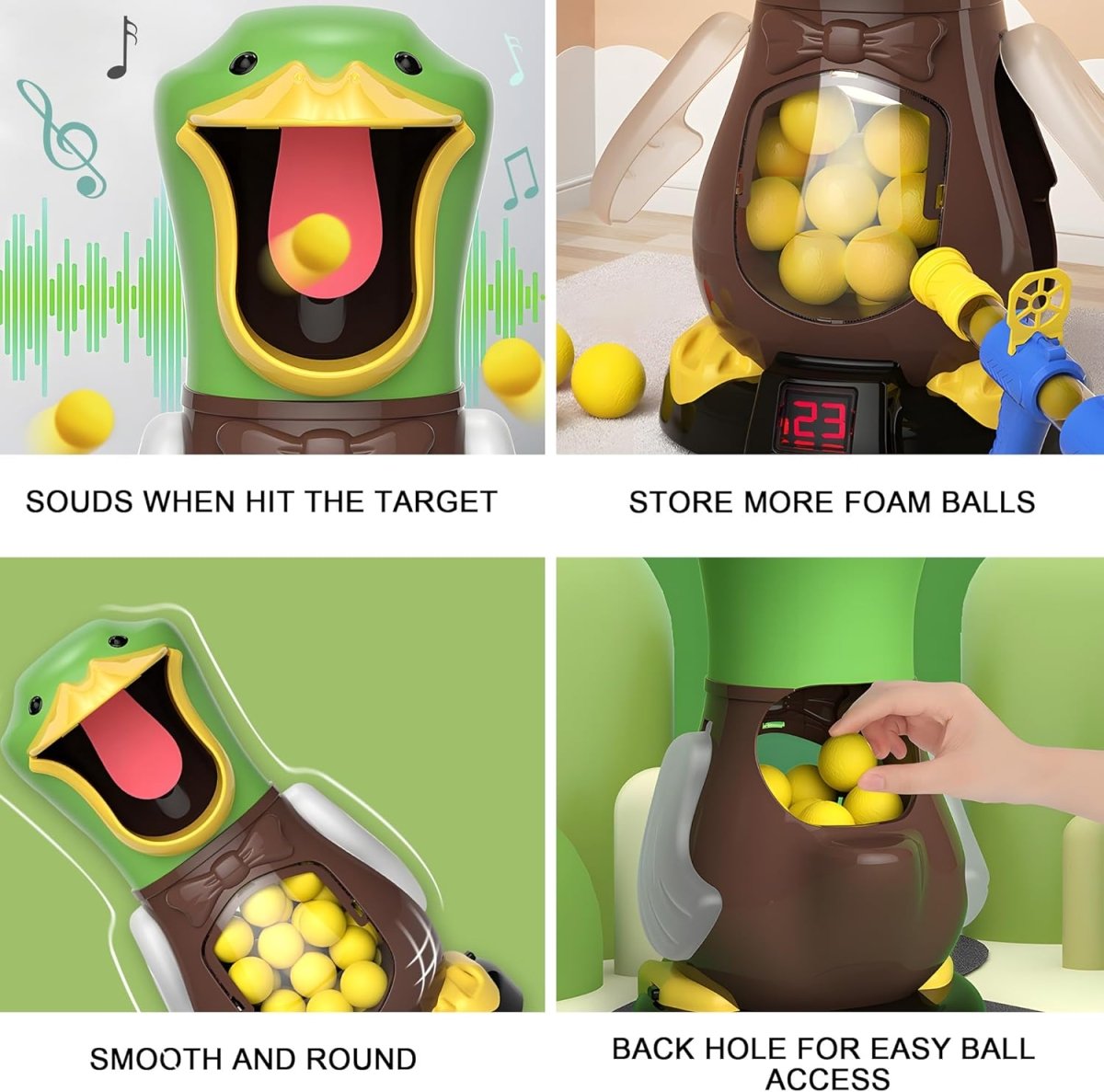 Duck Target Shooting Game with Moving Duck & LED Scoreboard