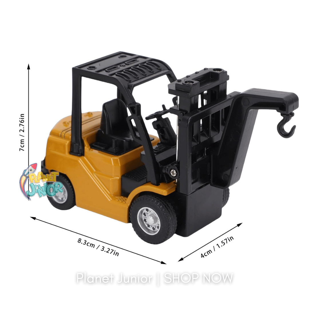 Mini RC Forklift Pro – 1:64 Alloy Remote Control Truck