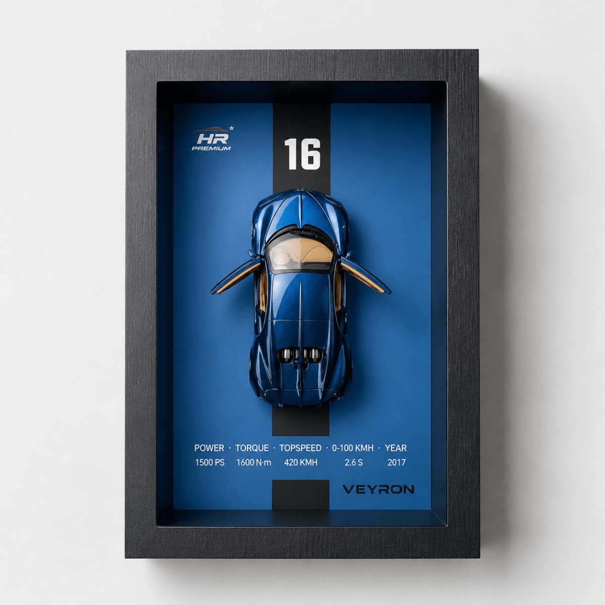 3D Display Frame 1:32 Bugatti Veyron Diecast Model
