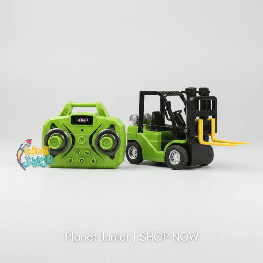 Mini RC Forklift Pro – 1:64 Alloy Remote Control Truck