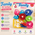 Family Kitchen Pretend Play Cooking Set – Pots, Pans & Utensils for Kids