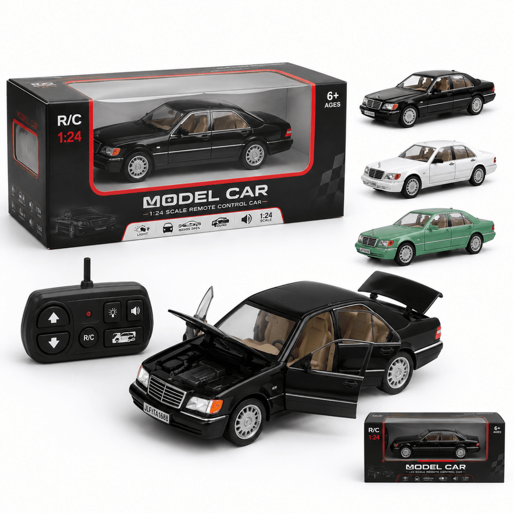 1:24 Mercedes W140 S-Class Die-Cast Alloy Model Car – Luxury Collector Edition