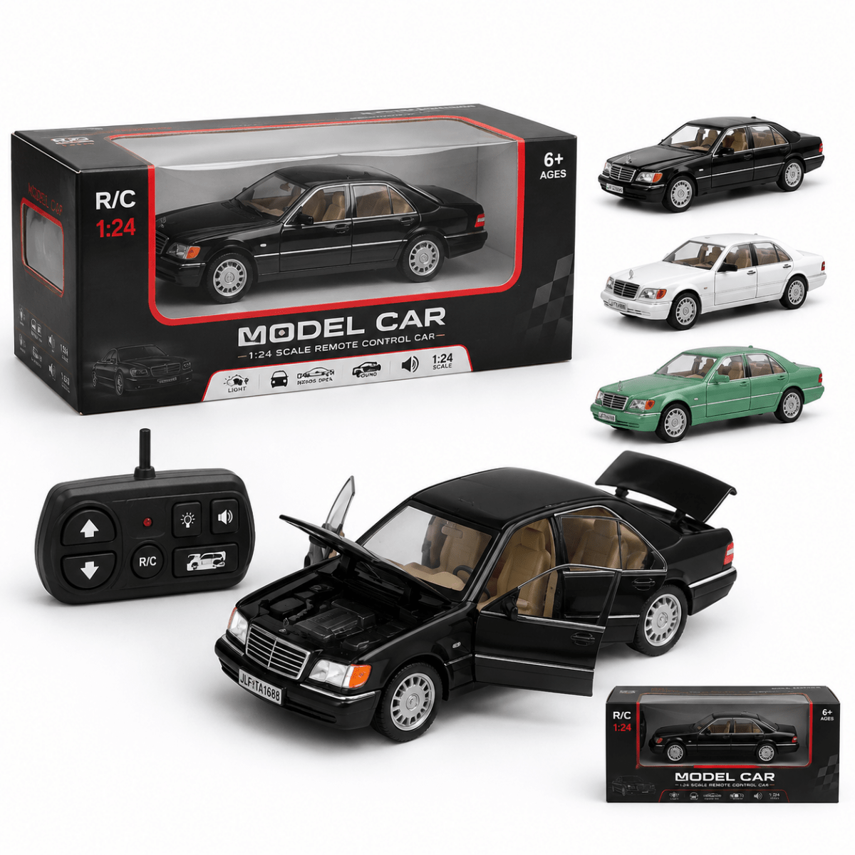 1:24 Mercedes W140 S-Class Die-Cast Alloy Model Car – Luxury Collector Edition