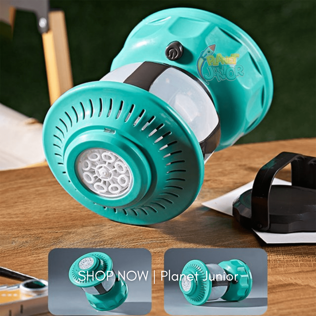 Rechargeable Bubble Lamp Toy with Colorful Bubbles, Lights & Music