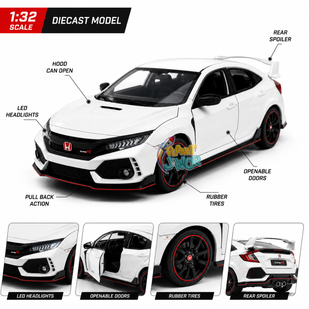 1:32 Scale Honda Civic Type R Die-Cast Model Car