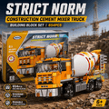 Construction Cement Mixer Truck Building Block Set | 654PCS