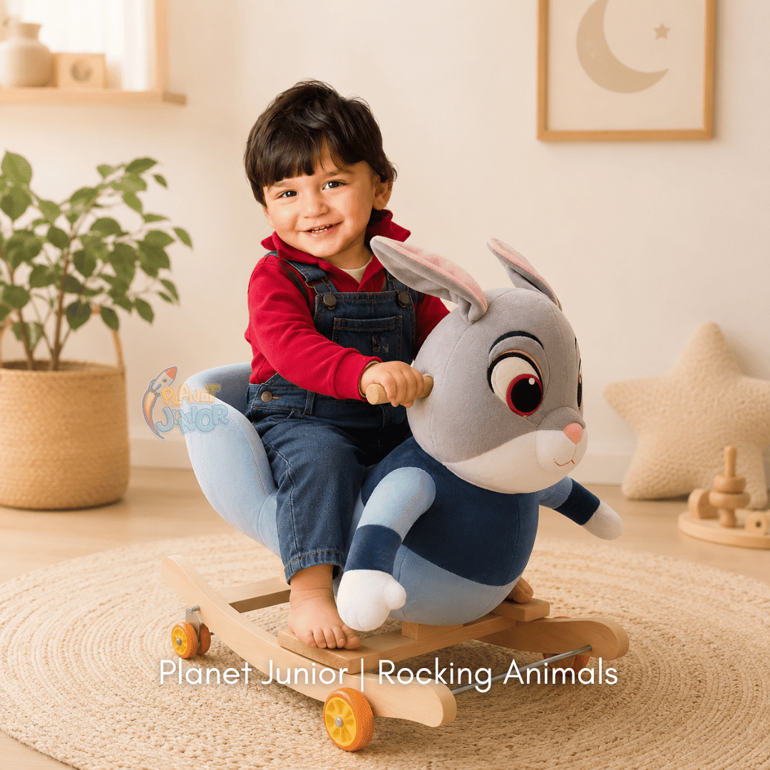 Adorable Bunny Rocking and Riding Fun for Kids