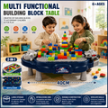 Multifunctional 2-in-1 Building Block Battle Table with Ball Shooting Game & Creative Construction Play