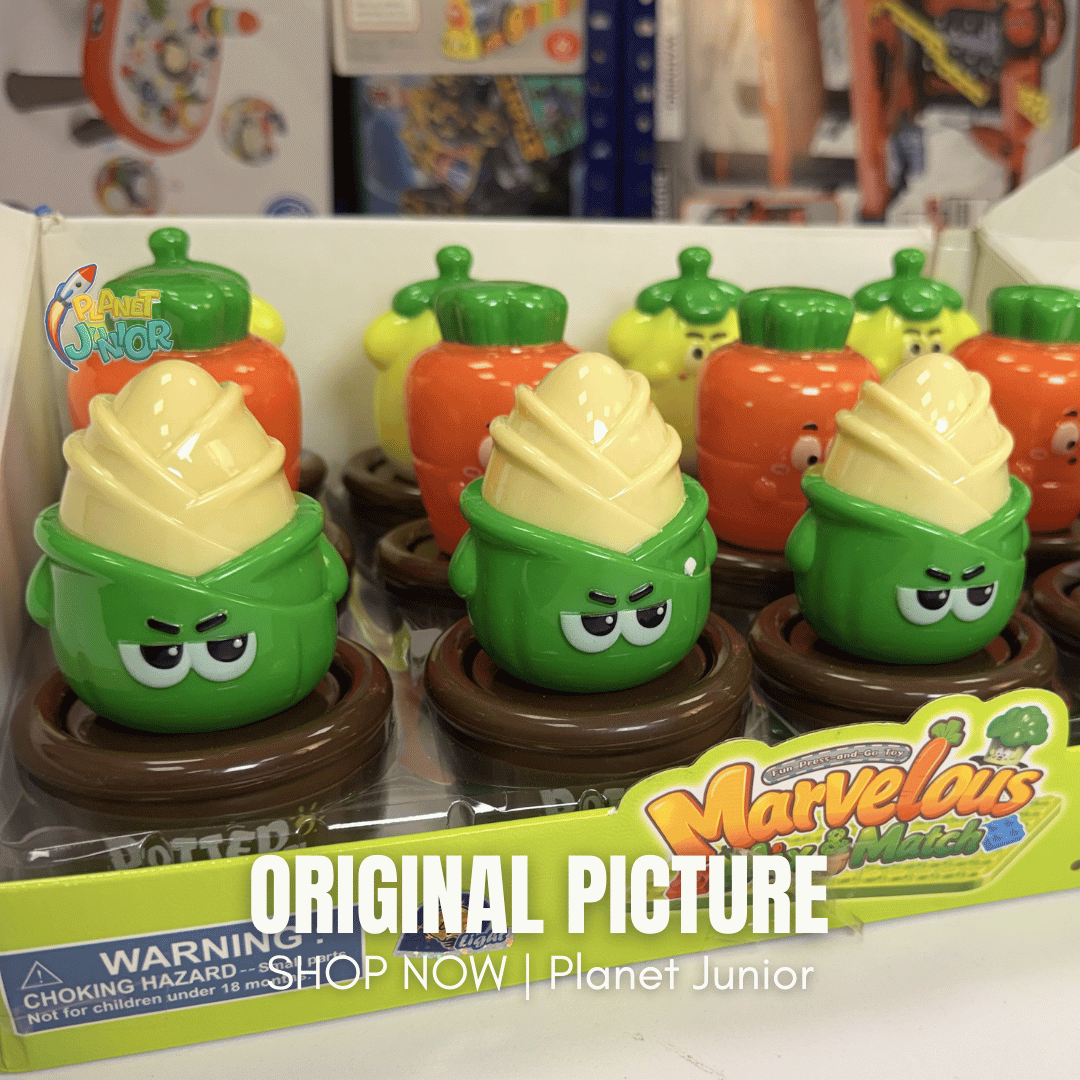 Cute Veggie Press & Go with Light | 1 Pc