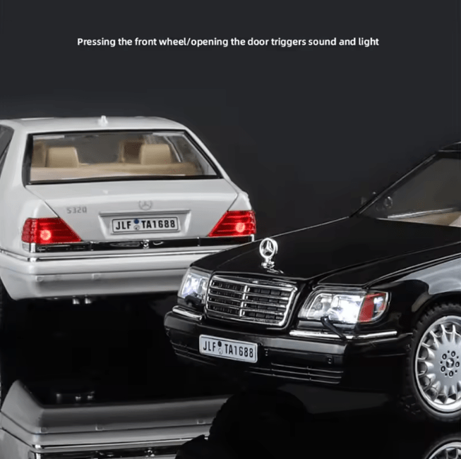 1:24 Mercedes W140 S-Class Die-Cast Alloy Model Car – Luxury Collector Edition