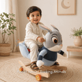 Adorable Bunny Rocking and Riding Fun for Kids