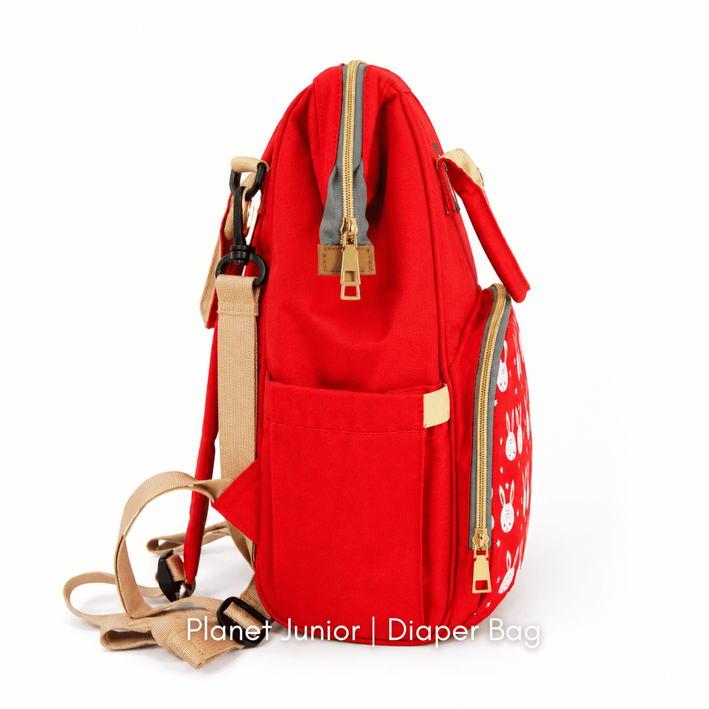 Multi-Functional Mommy Backpack – Large Capacity Diaper Bag with Cute Bunny Design