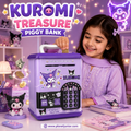 Cute Kuromi Piggy Bank with Password Lock, Electronic Keypad & Coin Saving Storage