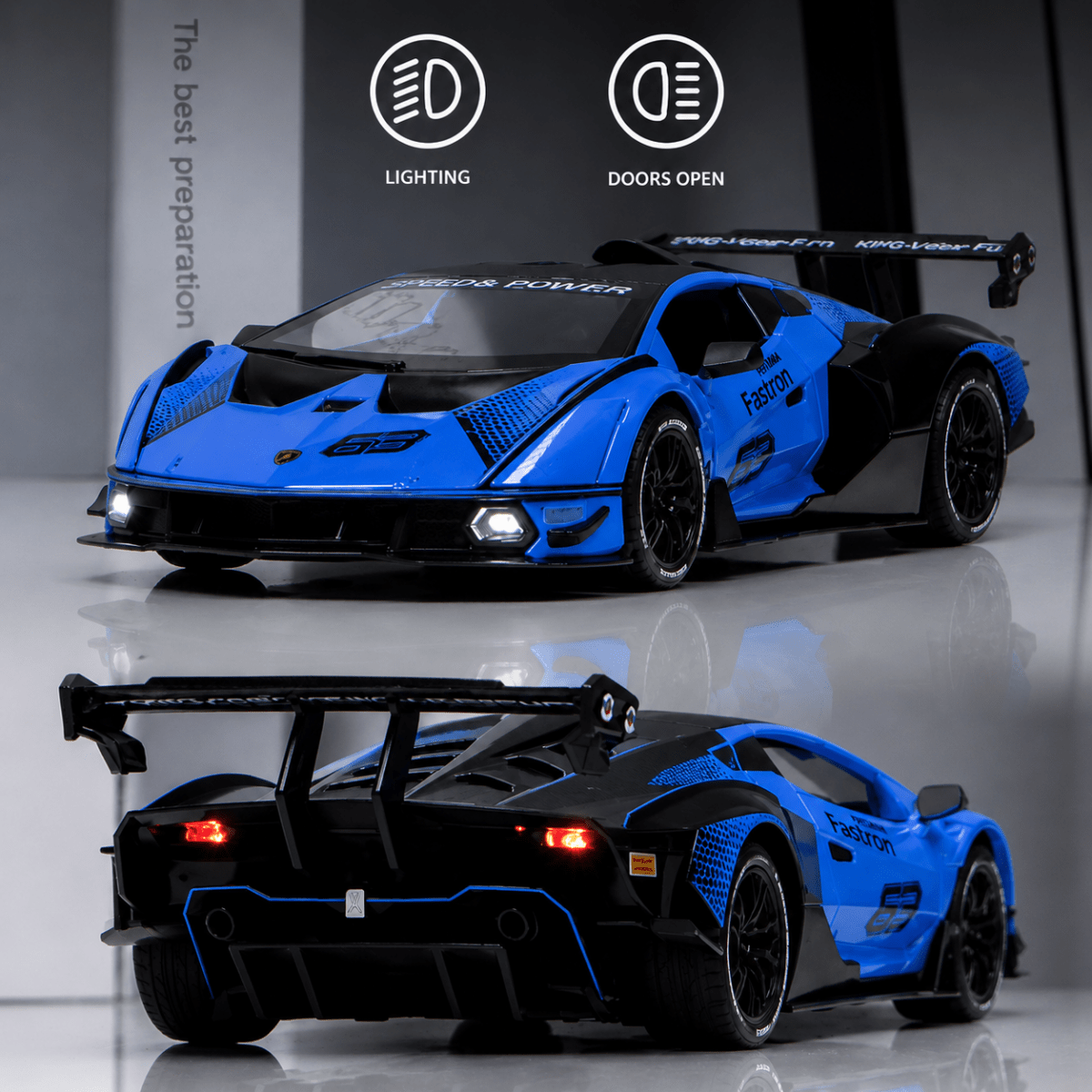 1:24 Lamborghini Essenza SCV12 Racing Supercar Diecast Alloy Model