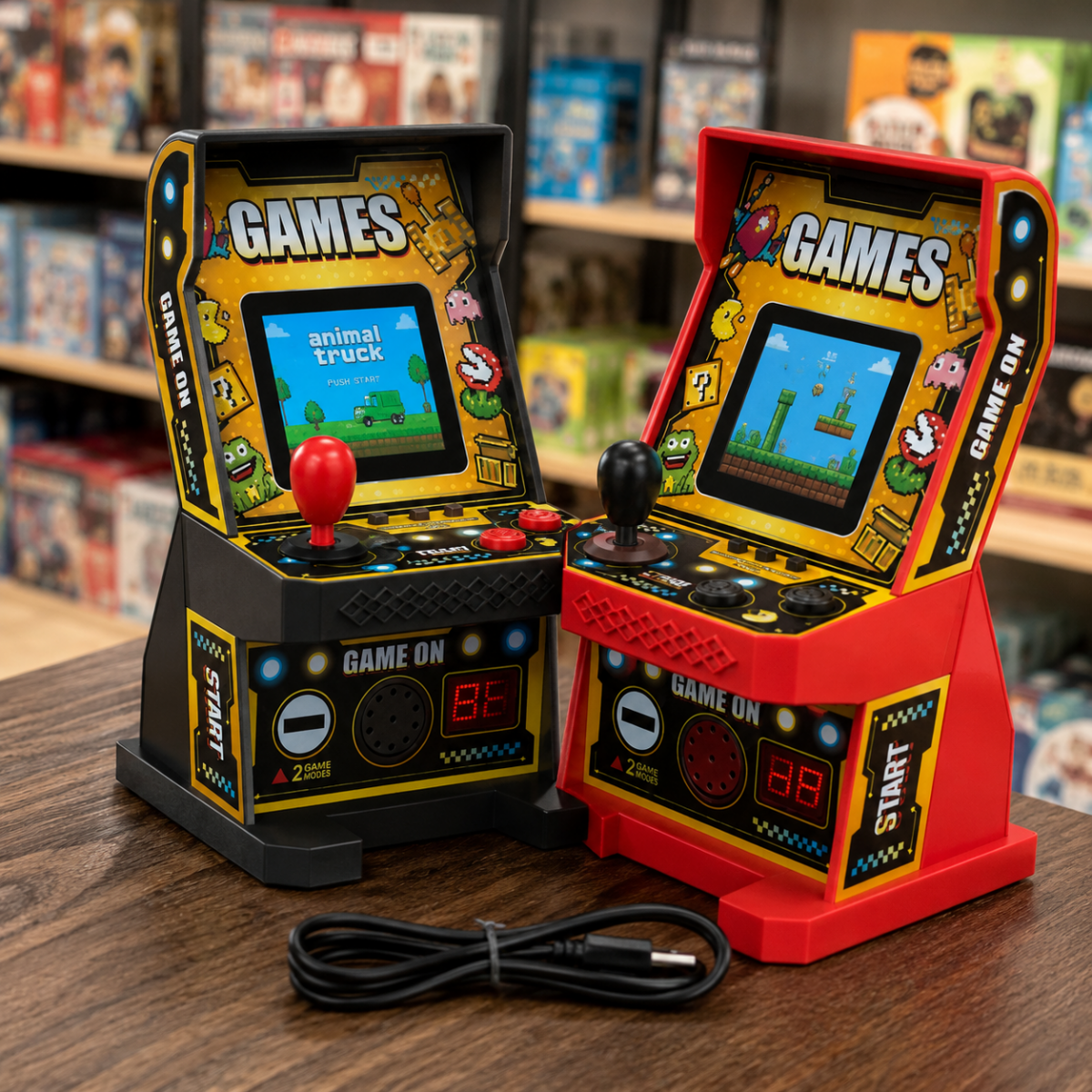 Mini Retro Arcade Game Console with 108 Built-in Games & Color Screen