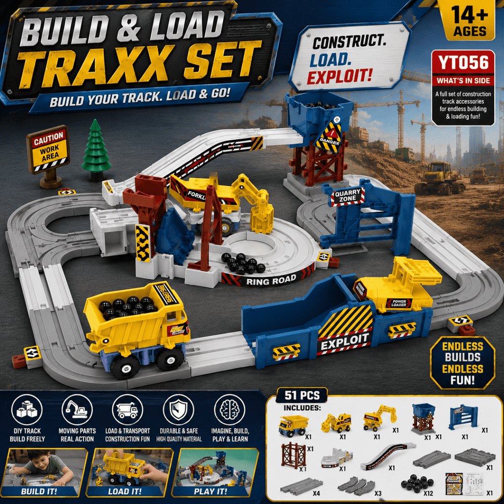 🚧 Construction Quarry Engineering Track Set