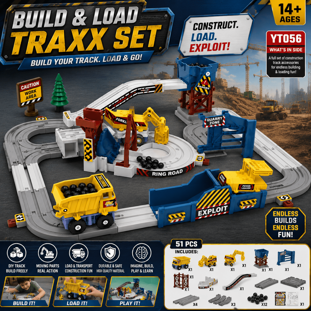 🚧 Construction Quarry Engineering Track Set