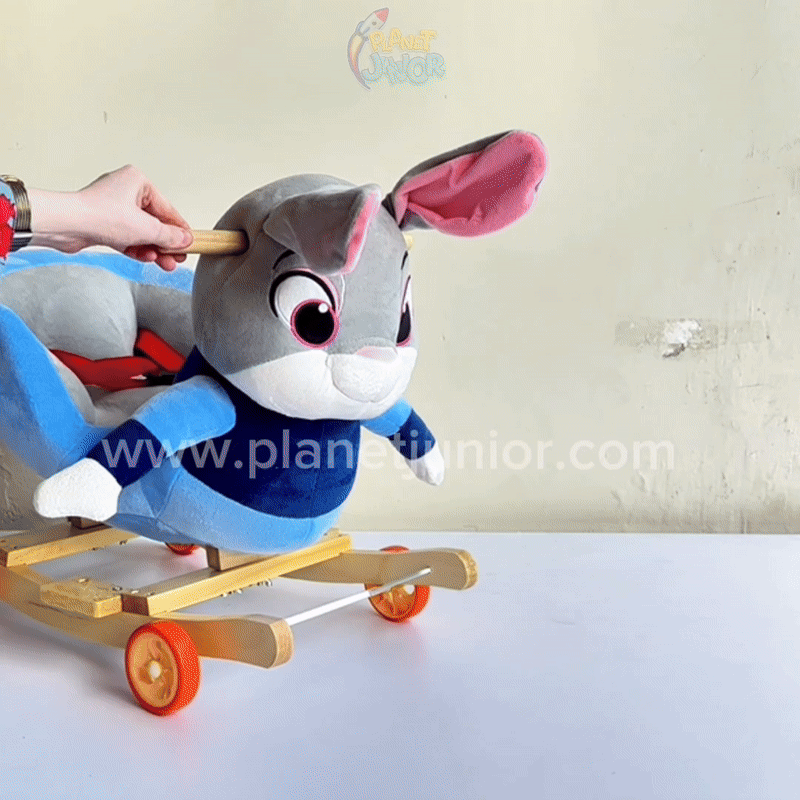 Adorable Bunny Rocking and Riding Fun for Kids