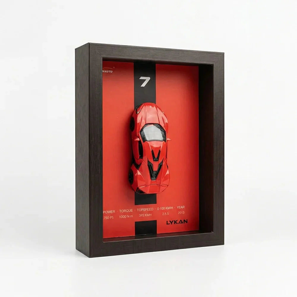 3D Display Frame 1:32 Lykan Diecast Model