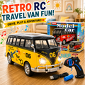 2.4GHz RC Retro Travel Van – Color Plated Light Remote Control Car