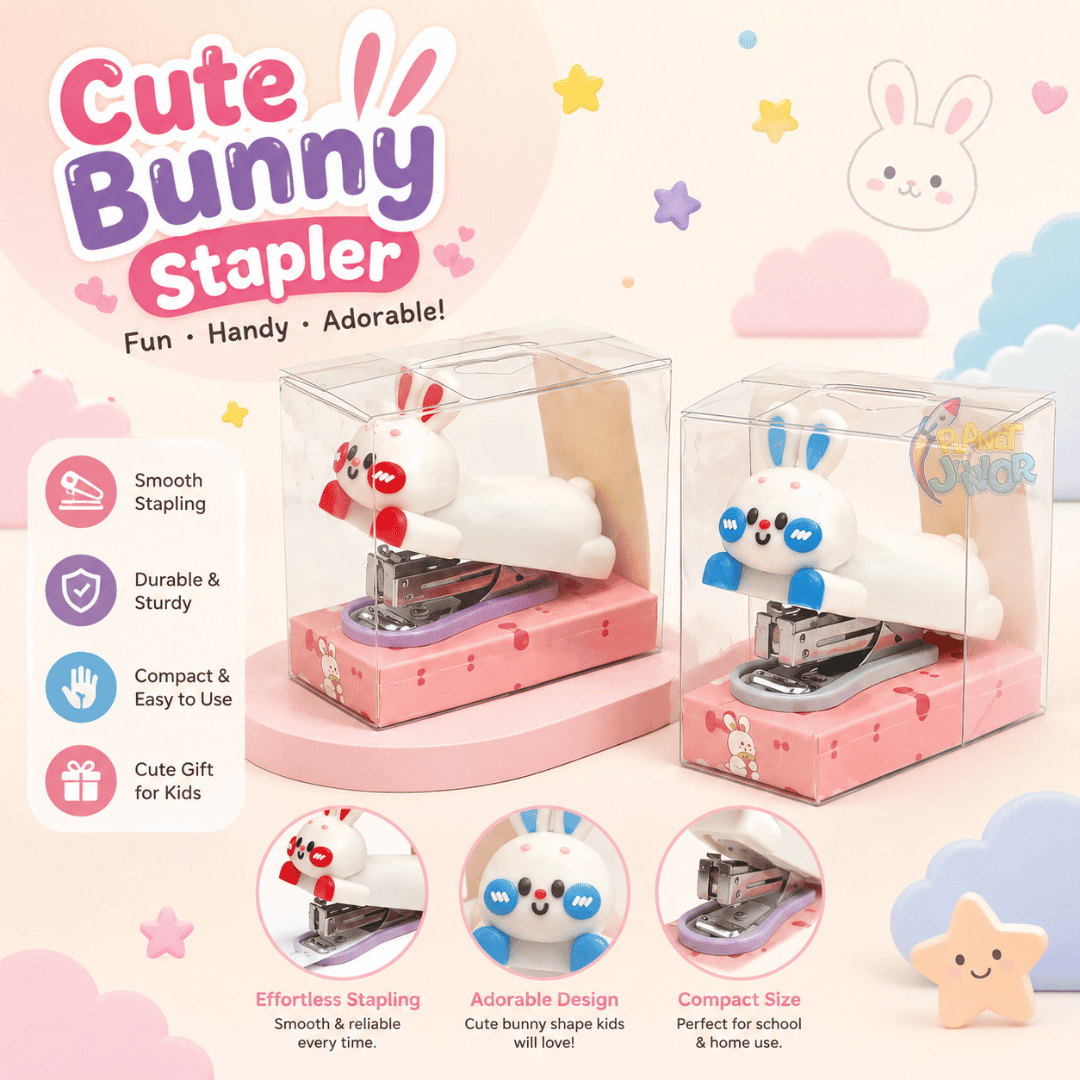 Cute Cartoon Mini Stapler – Kawaii Animal Desk Stapler Collection