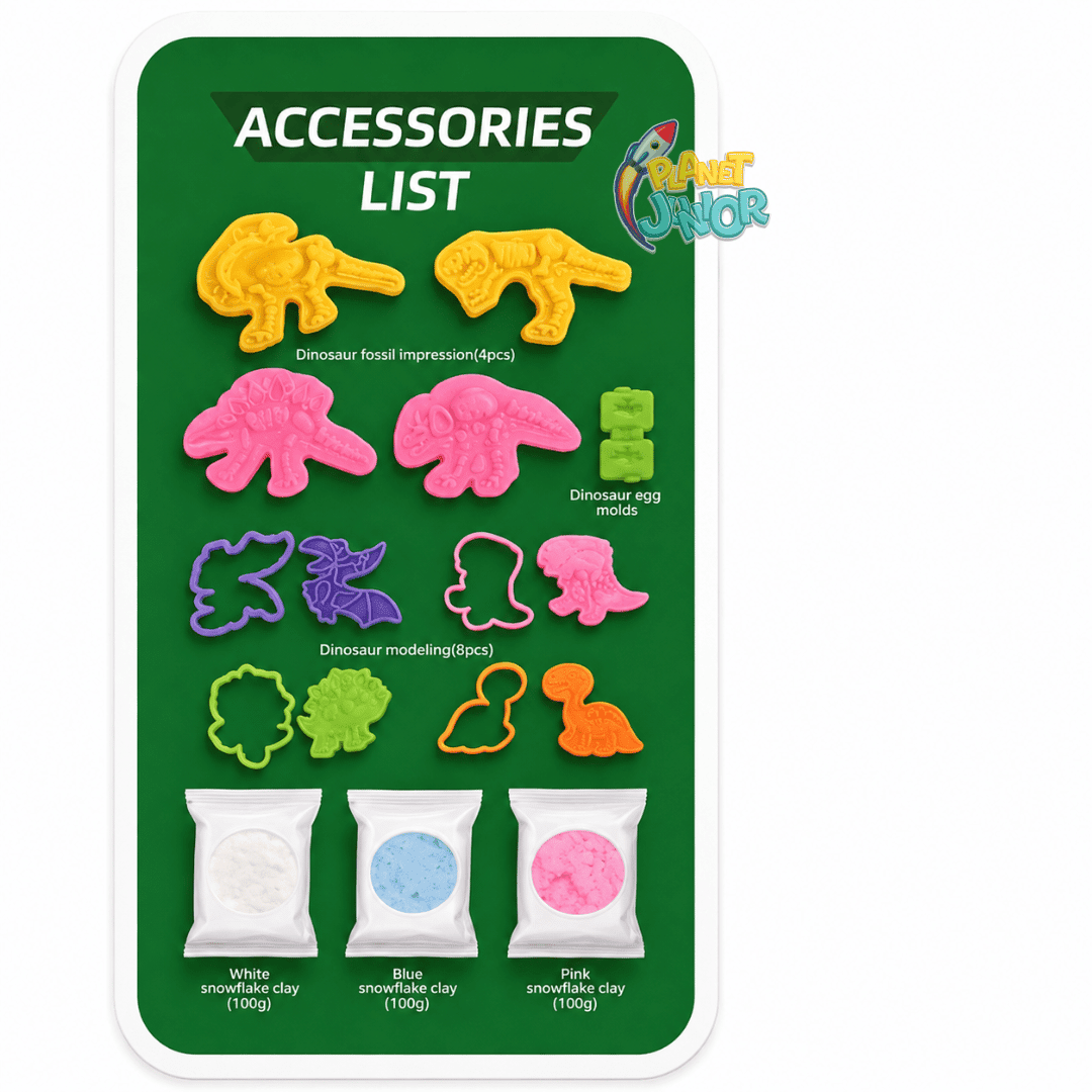 DIY Magic Sand Dinosaurs – Dinosaur-Themed Play Snow & Moulding Kit