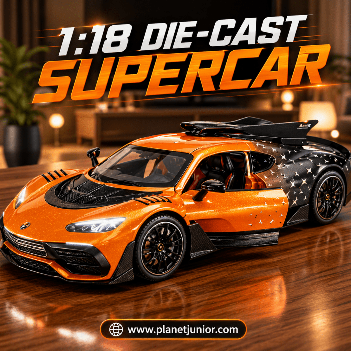 1:18 Premium Alloy Street Racing Car – Light & Sound