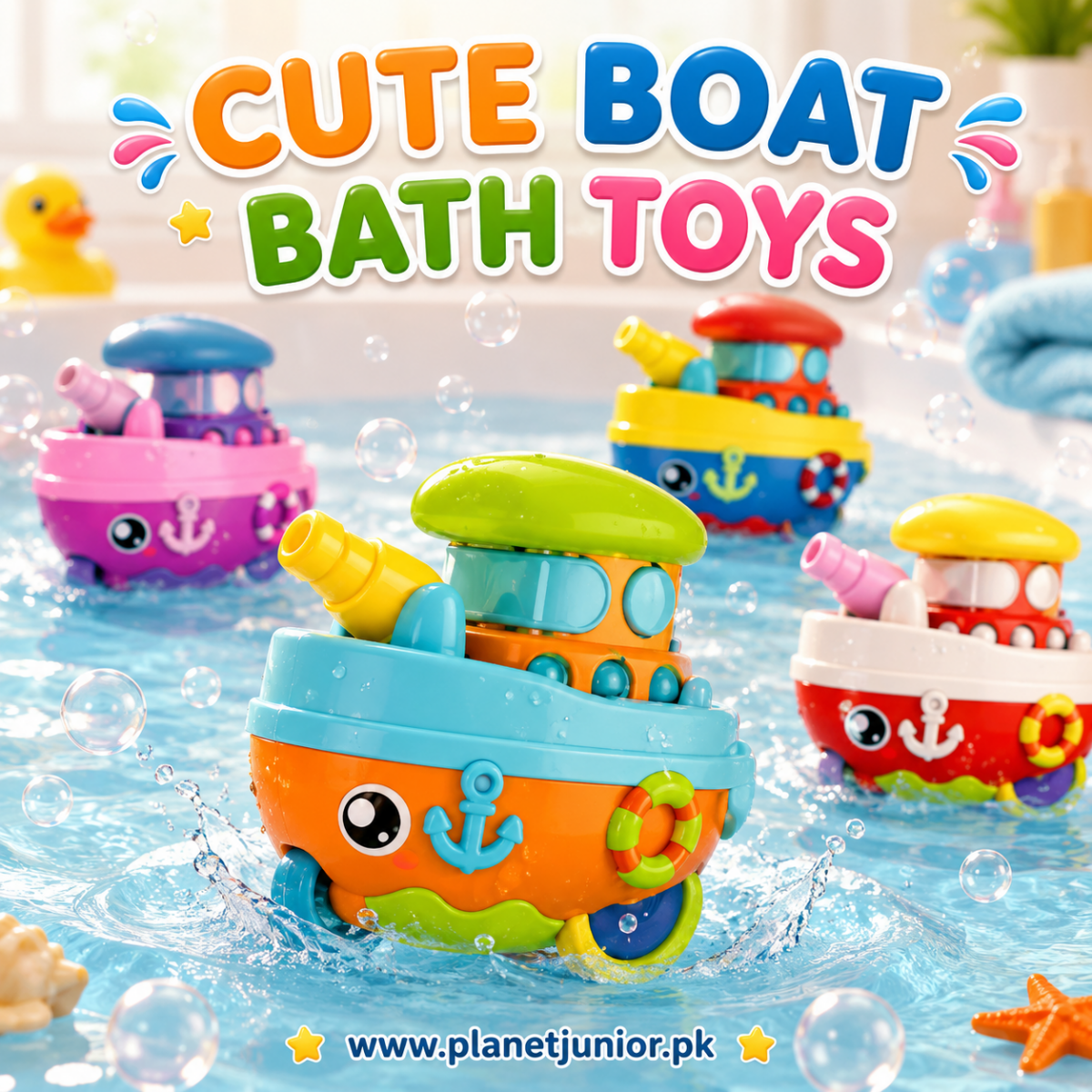 Wind-Up Cartoon Ship Water Adventure for Kids
